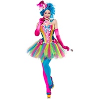 Generique - Candy Clown-Kostüm für Damen Bonbons bunt M (38)