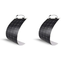 Renogy 175W 12V Flexibles Solarpanel Monokristalline Solarmodule Silizium Solarzelle Photovoltaik Folie für Wohnmobil, Balkonkraftwerk, Camping, Boote, Camper und Unebene Oberflächen (Packung mit 2)