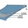 VOREL Abdeckplane Polyethylen 2 x 3 m blau