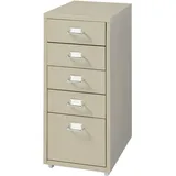 [en.casa] Rollcontainer Kökar mit 5 Schubladen 69x28x41 cm Kamelfarben