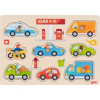 GoKi Steckpuzzle Tankstelle