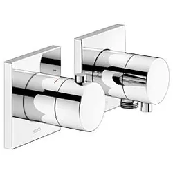 Keuco Edition 11 Brausethermostat 51153011122 chrom, Unterputz Montage, 2 Verbraucher, mit Wandanschlußbogen
