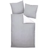 Traumschlaf Argentina Gestreift Grau 240 x 220 cm + 2 x 80 x 80 cm