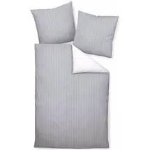 Traumschlaf Argentina Gestreift Grau 240 x 220 cm + 2 x 80 x 80 cm