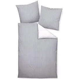 Traumschlaf Argentina Gestreift Grau 240 x 220 cm + 2 x 80 x 80 cm