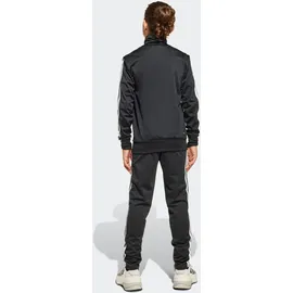 adidas Unisex Kids ESSENTIALS CLIMACOOL STRIPES TRACKSUIT, black/white, 13-14 Years