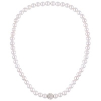 leslii Perlenkette »Geschenk Halskette Perlencollier, 10646213«, weiß