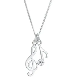 Elli Notenschlüssel Note Kristall 925 Silber Damen 