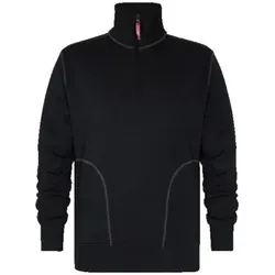 Standard Sweatshirt mit hohem Kragen 8014-136, Schwarz, Größe XS - schwarz - XS