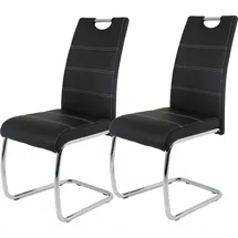 Hela Flora, S 2er Set 2 St., Kunstleder, schwarz