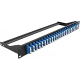 DeLock 43398 LWL-Patchpanel LC Quad blau,