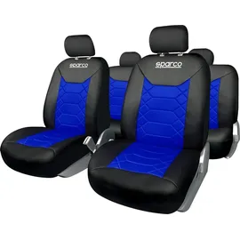Sparco SPC1016AZ Satz Bezüge für Autositz BK Blau/Schwarz