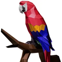 dino sono 3D Papagei Wanddeko Papiermodell