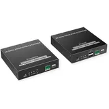 Value KVM-Extender CAT 5 (RJ45), HDMI KVM Extender IPCOLOR, KVM Switch, Schwarz