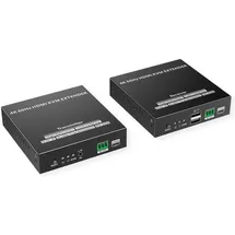 Value KVM-Extender CAT 5 (RJ45), HDMI KVM Extender IPCOLOR, KVM Switch, Schwarz