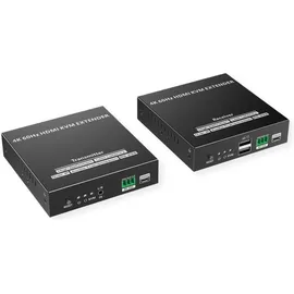 Value KVM-Extender CAT 5 (RJ45), HDMI KVM Extender IPCOLOR, KVM Switch, Schwarz