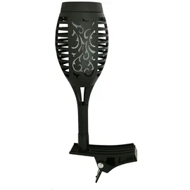Harms Import Gartenfackel Kunststoff H 26 cm 3er Set schwarz