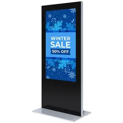 Digitale Infostele Slim 65" mit Samsung-Bildschirm