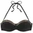 LASCANA Bügel-Bandeau-Bikini-Top Damen Schwarz/Mehrfarbig 38 Cup E