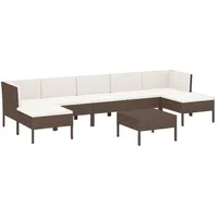 vidaXL Modell 17 Loungeset braun