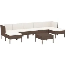 vidaXL Modell 17 Loungeset braun