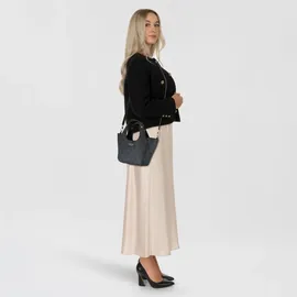 GUESS Calista 2 in 1 Mini Tote Coal Logo