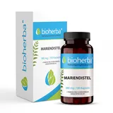 Mariendistel Kapseln Leber entgiften hochdosiert mit Silymarin und Vitamin B6, 100 Detox Kapseln 1140mg je TAGESDOSIS Unterstützt Leber Kur Energiestoffwechsel, Reduziert Müdigkeit von BIOHERBA