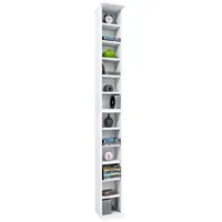 VCM Bigol Standregal 21 x 20 x 180 cm Weiß