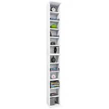 VCM Bigol Standregal 21 x 20 x 180 cm Weiß