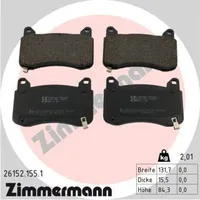 ZIMMERMANN Bremsbelagsatz, Scheibenbremse