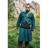 Leonardo Carbone Wikinger-Kostüm Tunika mit Bordüre "Halvor" Grün XXL grün XXL | XXL