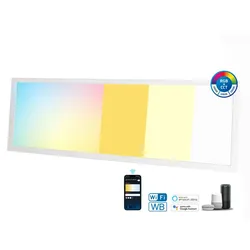 Aigostar 120x30-RGB+CCT LED Bluetooth Mesh Smart Einbau Panel Deckenleuchte dimmbar (APP) Steuerung