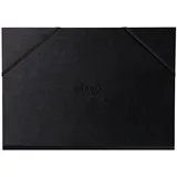 Rhodia Schreibmappe Zeichenmappe Gummizug 3 Klappen Kunstleder 32x45cm Schwarz 116193C, Rhodia, Blöcke, Hefte und Notizbücher schwarz