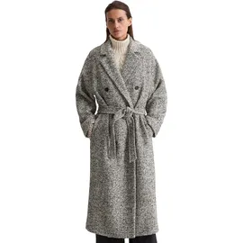 Marc O'Polo Wollmantel MARC O'POLO "aus recyceltem Wolle-Polyester-Mix", Damen, Gr. 38, schwarz braun, Obermaterial: 39% Polyester, 29% Polyacryl, 17% Baumwolle, 15% Wolle. Futter: 100% Viskose, unifarben, loose fit, Mäntel
