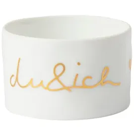 r√§der design Teelichthalter Du und Ich Porzellan Weiß