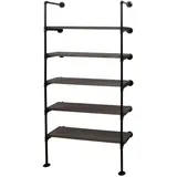 MCW MCW-C45 Standregal 165 x 80 x 28 cm Grau-Braun