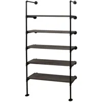 MCW MCW-C45 Standregal 165 x 80 x 28 cm Grau-Braun