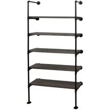 MCW MCW-C45 Standregal 165 x 80 x 28 cm Grau-Braun