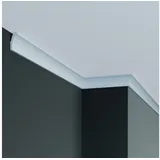 PROVISTON Stuckleiste Polyurethan, 20 x 30 x 2000 mm, Weiß, Deckenleiste, Kleben, Polyurethan, 1-St. weiß