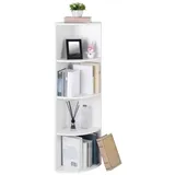 VASAGLE Eckregal 30 x 30 x 129,5 cm Weiß