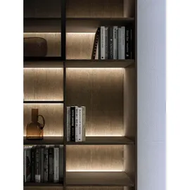 Domus Line Led Regalbeleuchtung Snunup D-motion 563mm - Lichtleiste mit seitlicher Lichtabstrahlung mit Alu Profil, Kunststoff opal - 24 V/dc
