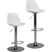 AMSTYLE Barhocker SPM2.002 weiß Kunstleder