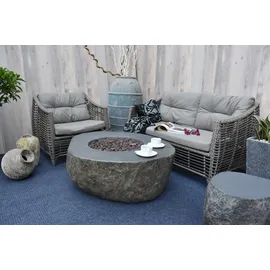 ELEMENTI Gasfeuerstelle "Vesuv" in Basalt-Optik,,