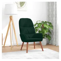 vidaXL Relaxsessel Dunkelgrün Samt 75 x 90 x 90 cm Grün