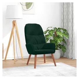 vidaXL Relaxsessel Dunkelgrün Samt 75 x 90 x 90 cm Grün