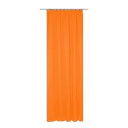 Vorhang WIRTH „Dim out“ Gardinen Gr. 165 cm, Kräuselband, 142 cm, orange Kräuselband nach Maß