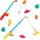 B. Toys - Little Fisher's Kit - Angelspielset für Kinder - Magnetisches Angelspiel - 2 Angelruten & 8 Meerestiere - Wasserspielzeug für Bad, Pool - 3 Jahre +