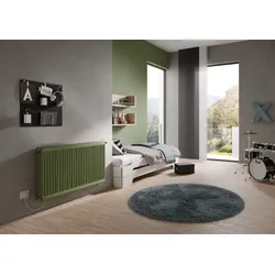 Kermi Wärmepumpen-Design-Flachheizkörper „x-flair Profil-Vplus“ 100 × 40 cm in Farbkonzept