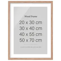 Bilderdepot24 Bilderrahmen Eiche beige 20x30 cm 1 St.