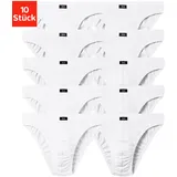H.I.S. H.I.S Slip in Baumwoll-Mix Gr. 8 (XXL), weiß, |